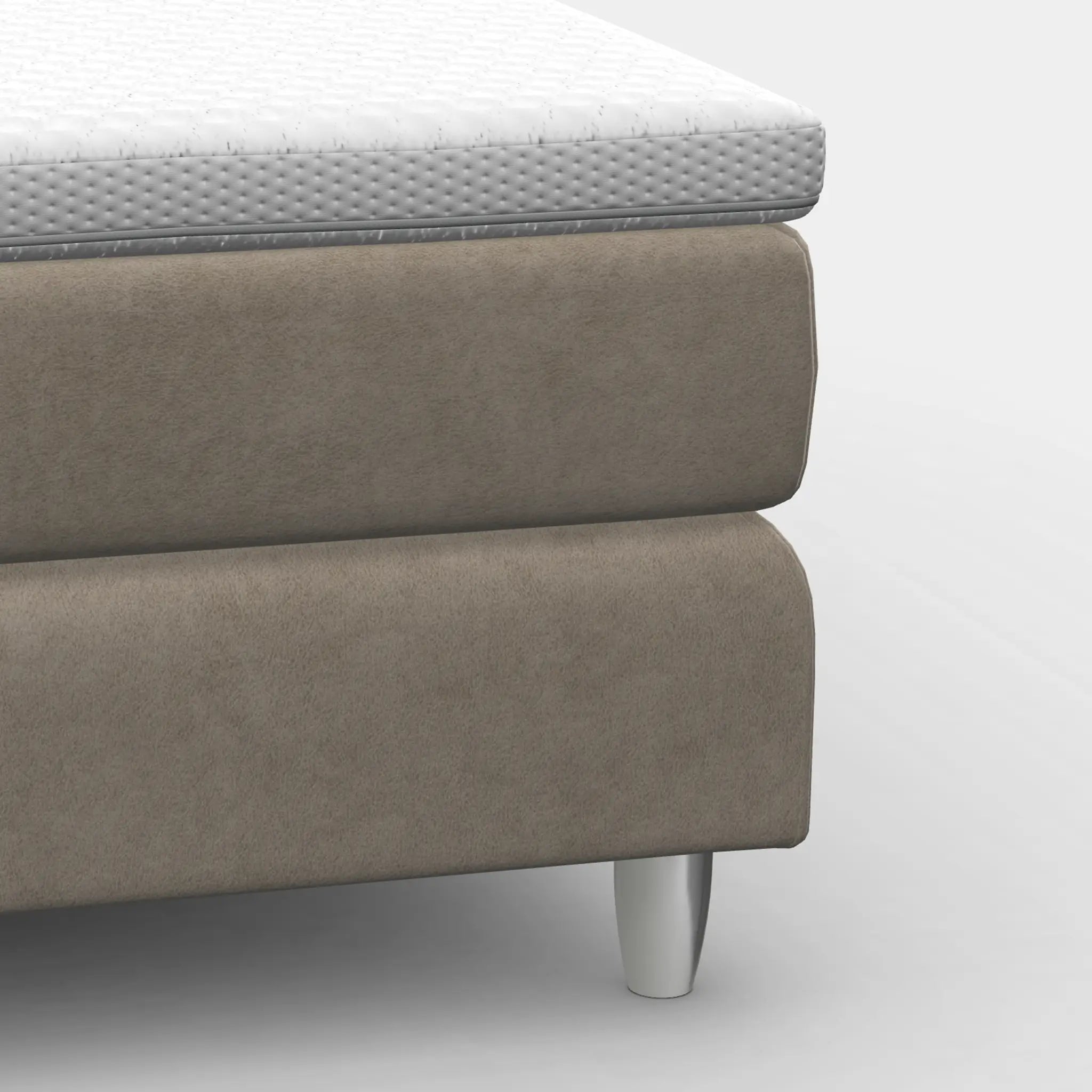 Boxspringbett-Fuß konisch verchromt – Kunststoff