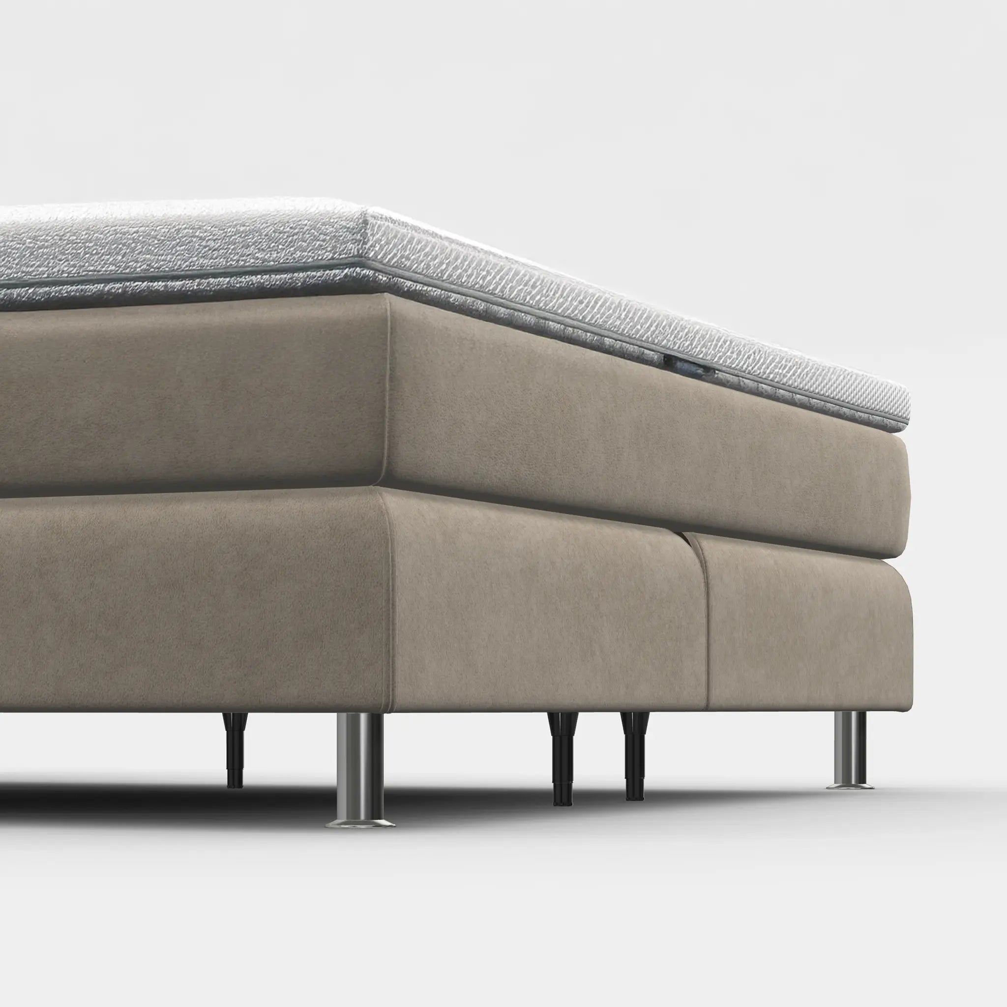 Boxspringbett-Fuß rund verchromt – Metall