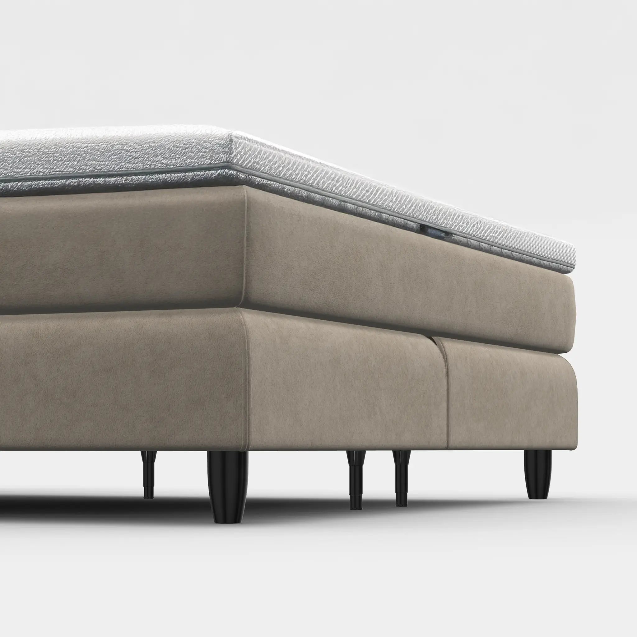 Boxspringbett-Fuß konisch schwarz – Kunststoff