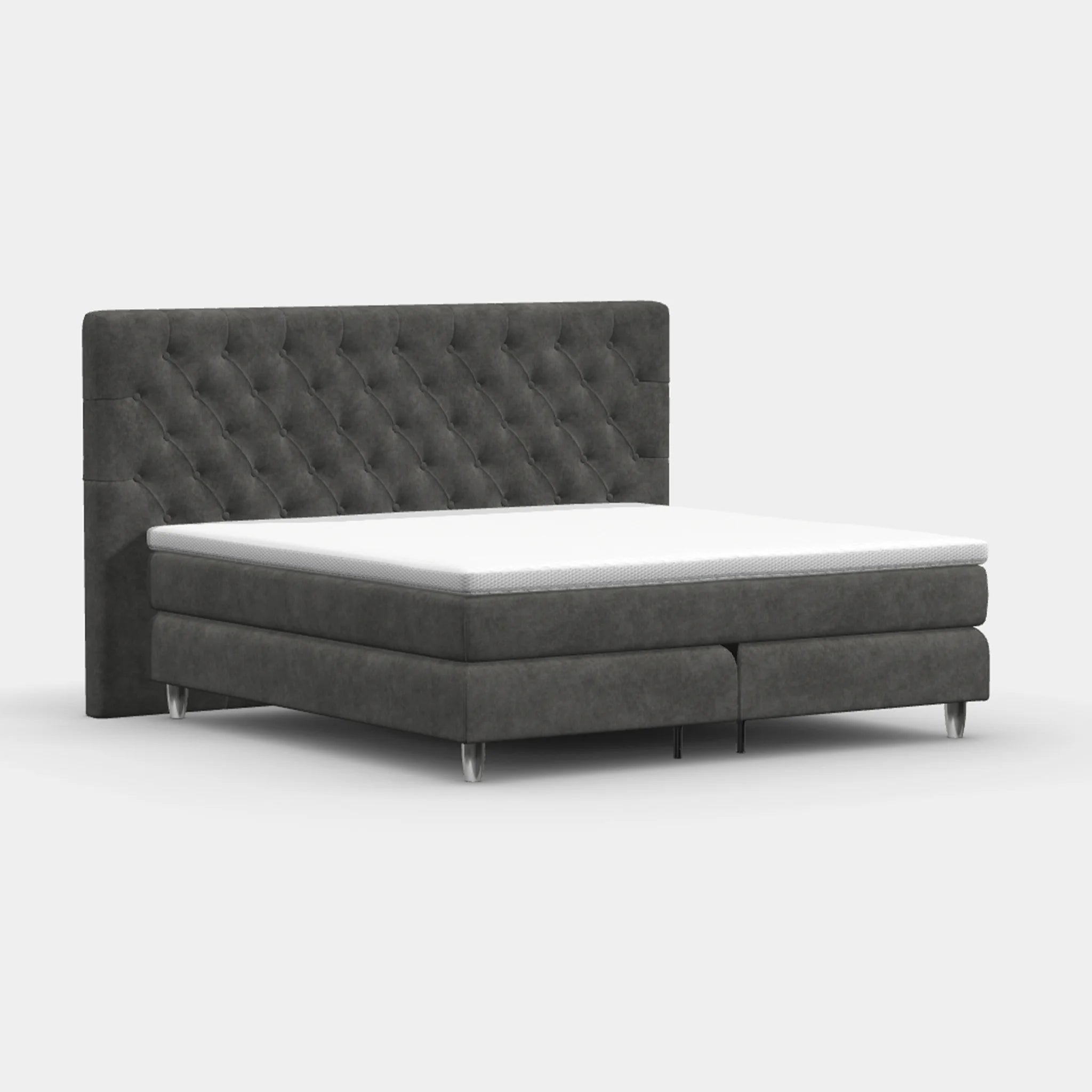 Boxspringbett 200 x 200 cm – Chesterfield
