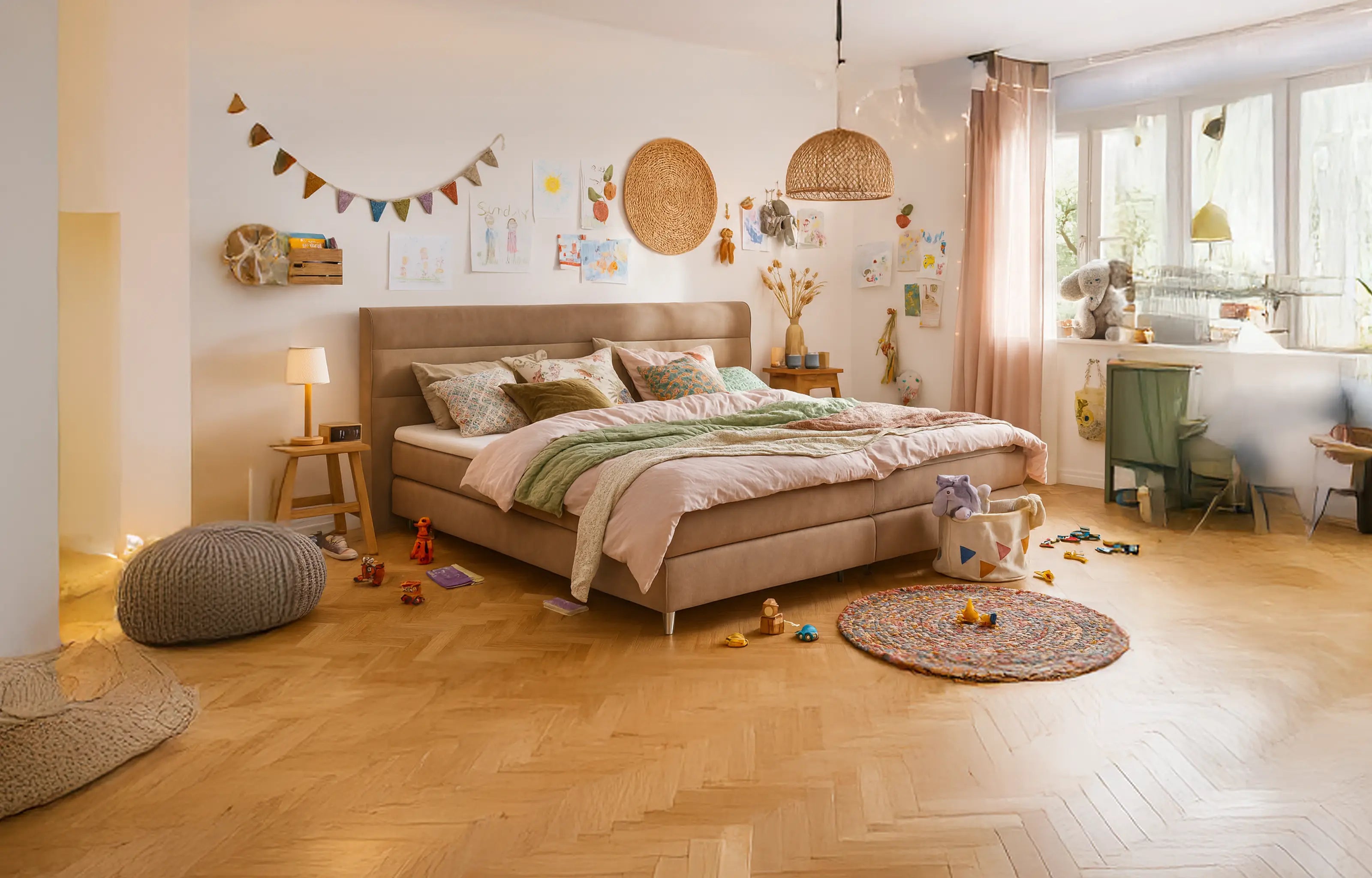 Technik im Familienbett – Matratzen, Topper und Schlafkomfort bei großen Betten