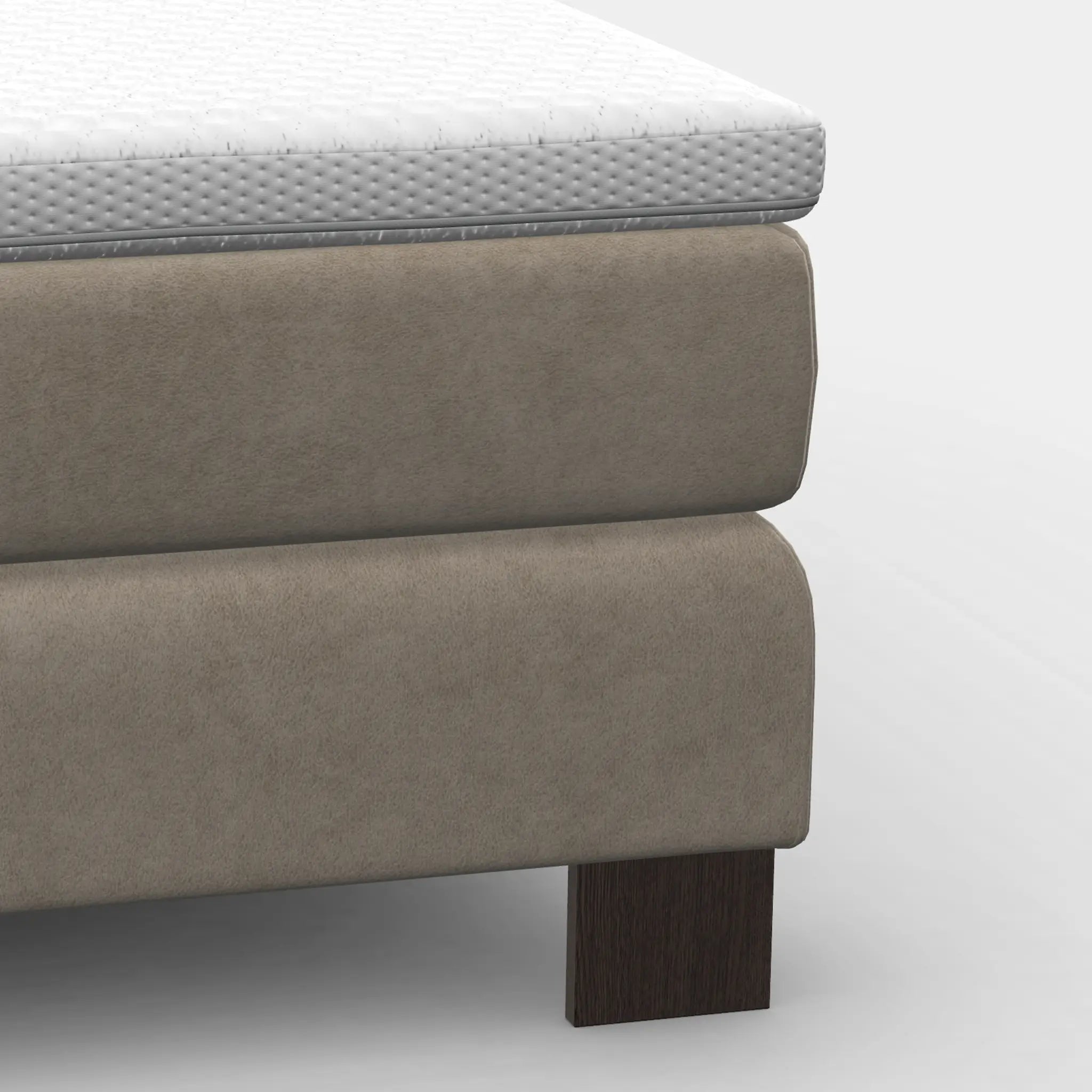 Boxspringbett-Fuß Winkel Holz – Schwarz