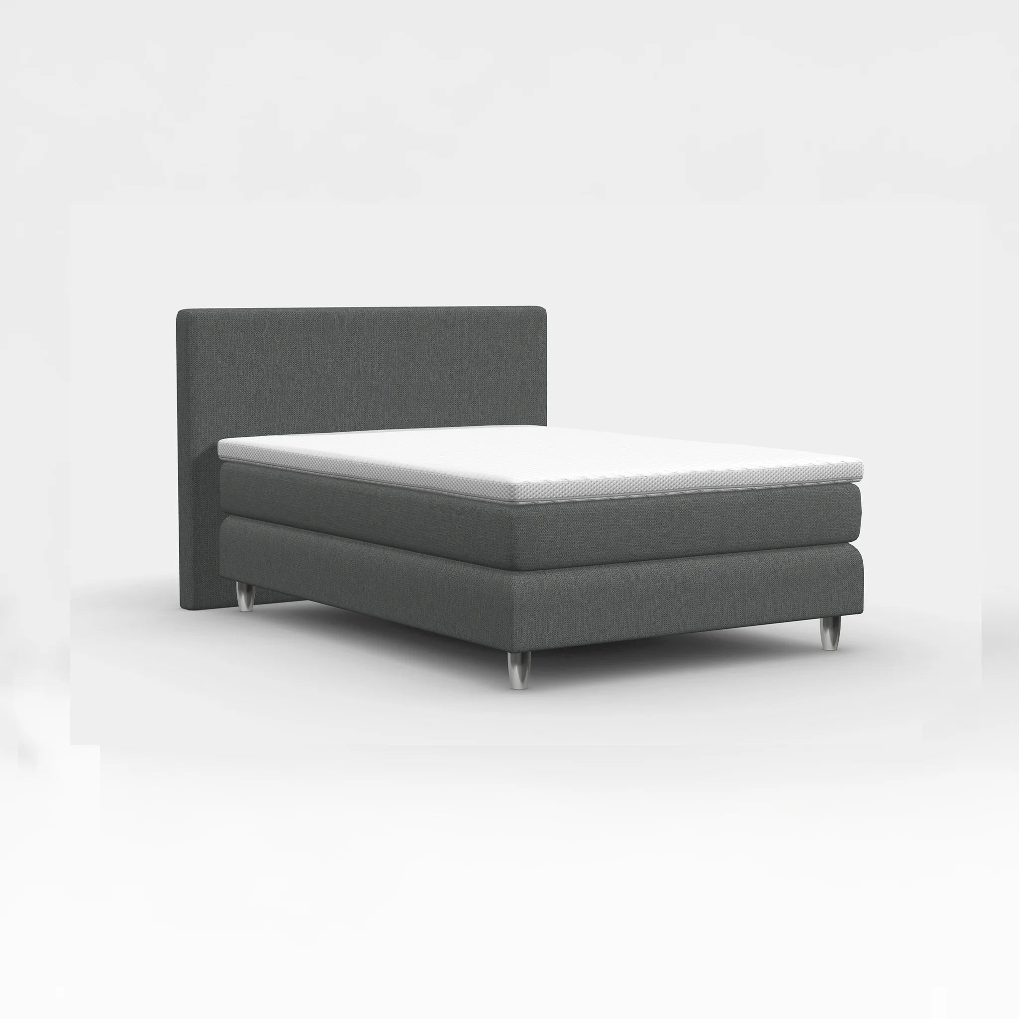 Aktions-Boxspringbett – Dunkelgrau