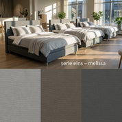 Aktions-Boxspringbett – Dunkelgrau