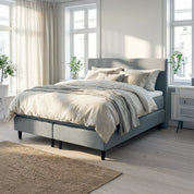 Aktions-Boxspringbett – Dunkelgrau