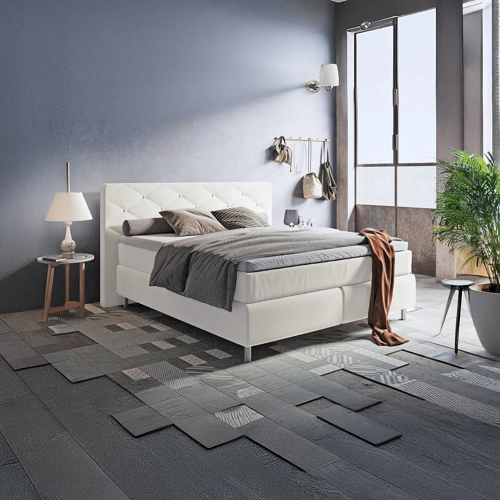 Boxspringbett York Button