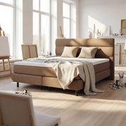 Boxspringbett 180x200 Modell Berlin Hellbraun von berna