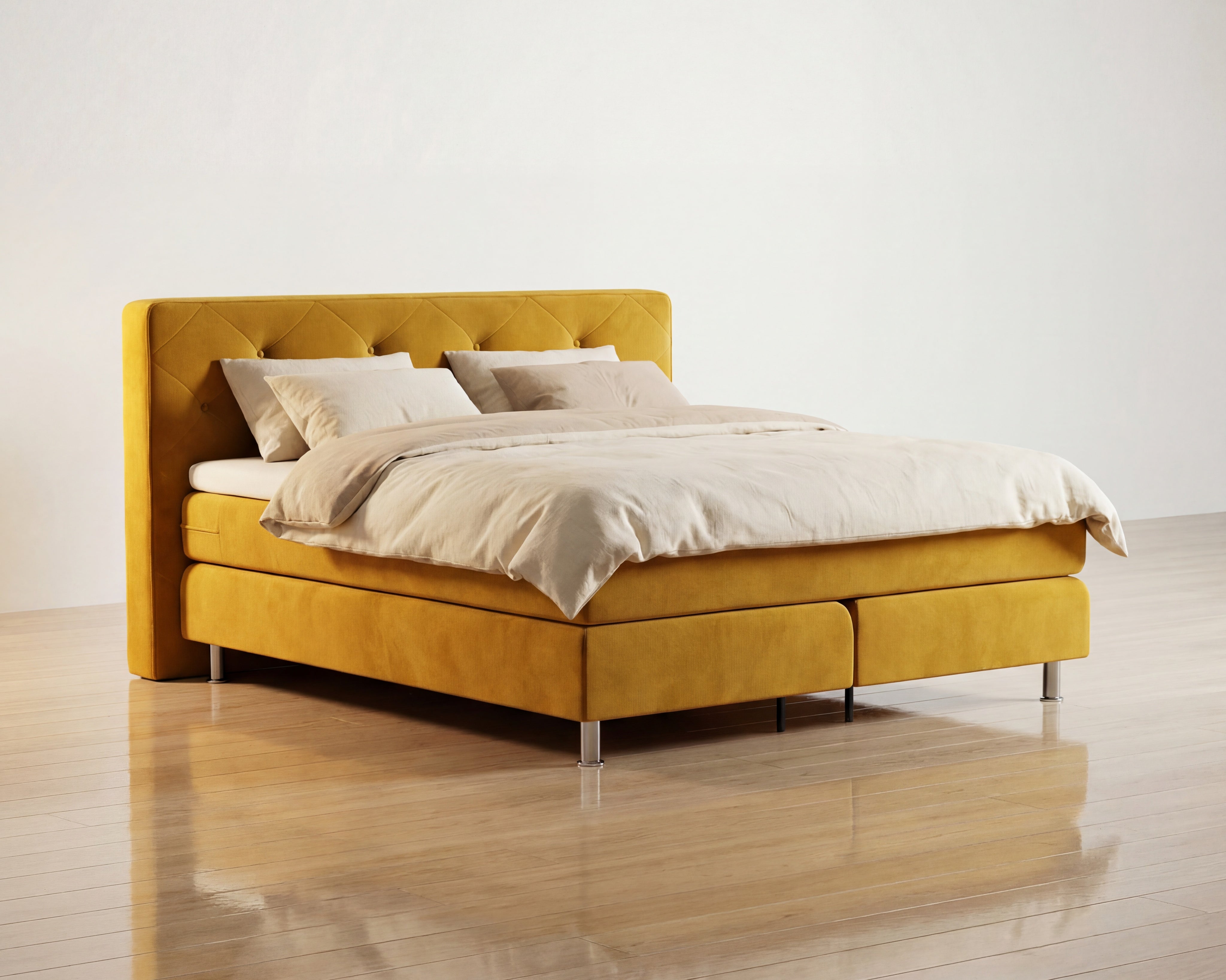 Boxspringbett 180x200 York Button berna – world of sleep