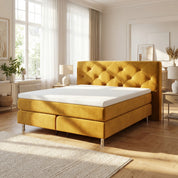 Boxspringbett 180x200 York Button ohne Bettwäsche berna – world of sleep