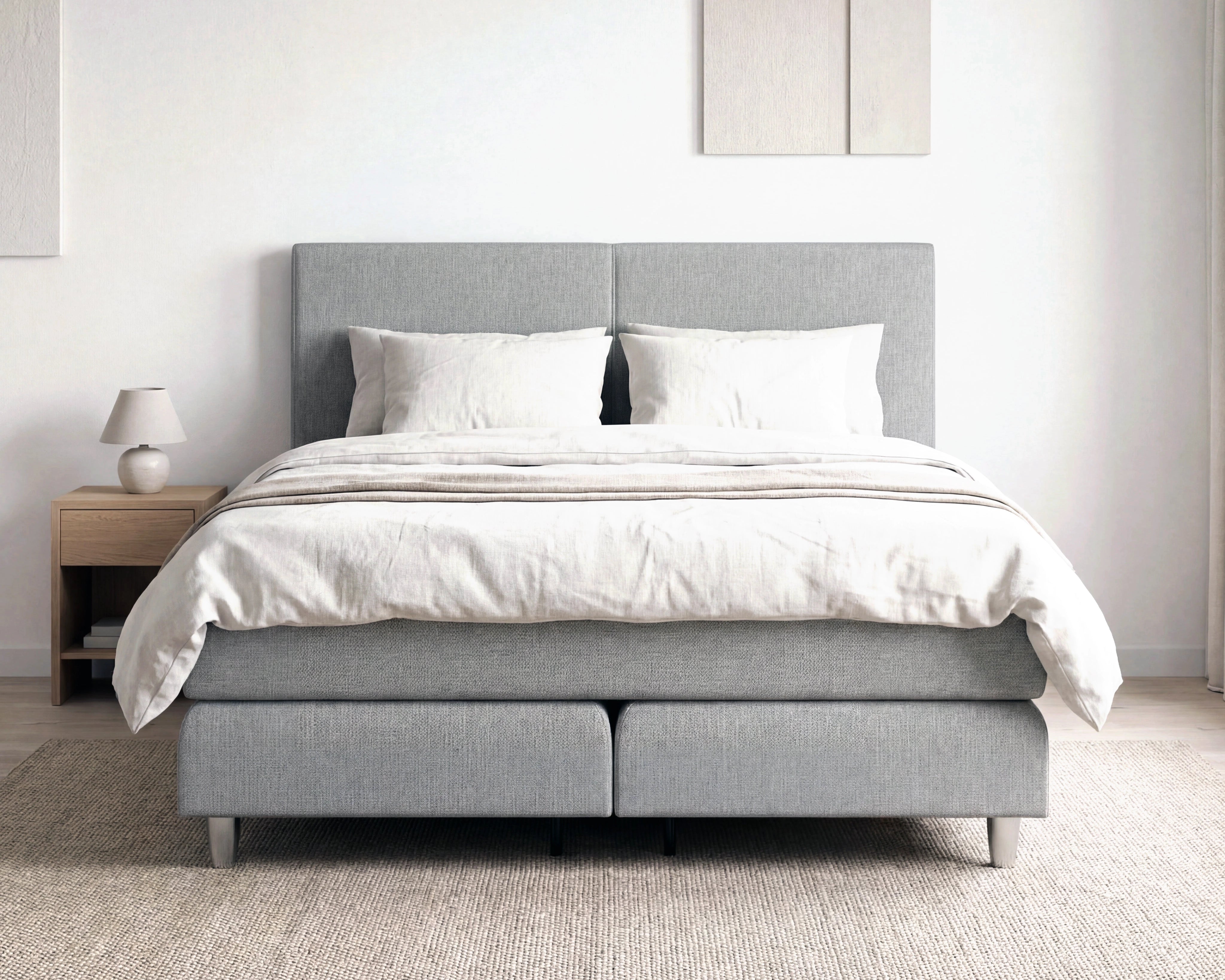 Boxspringbett 180x200 Stockholm Frontale Aufnahme