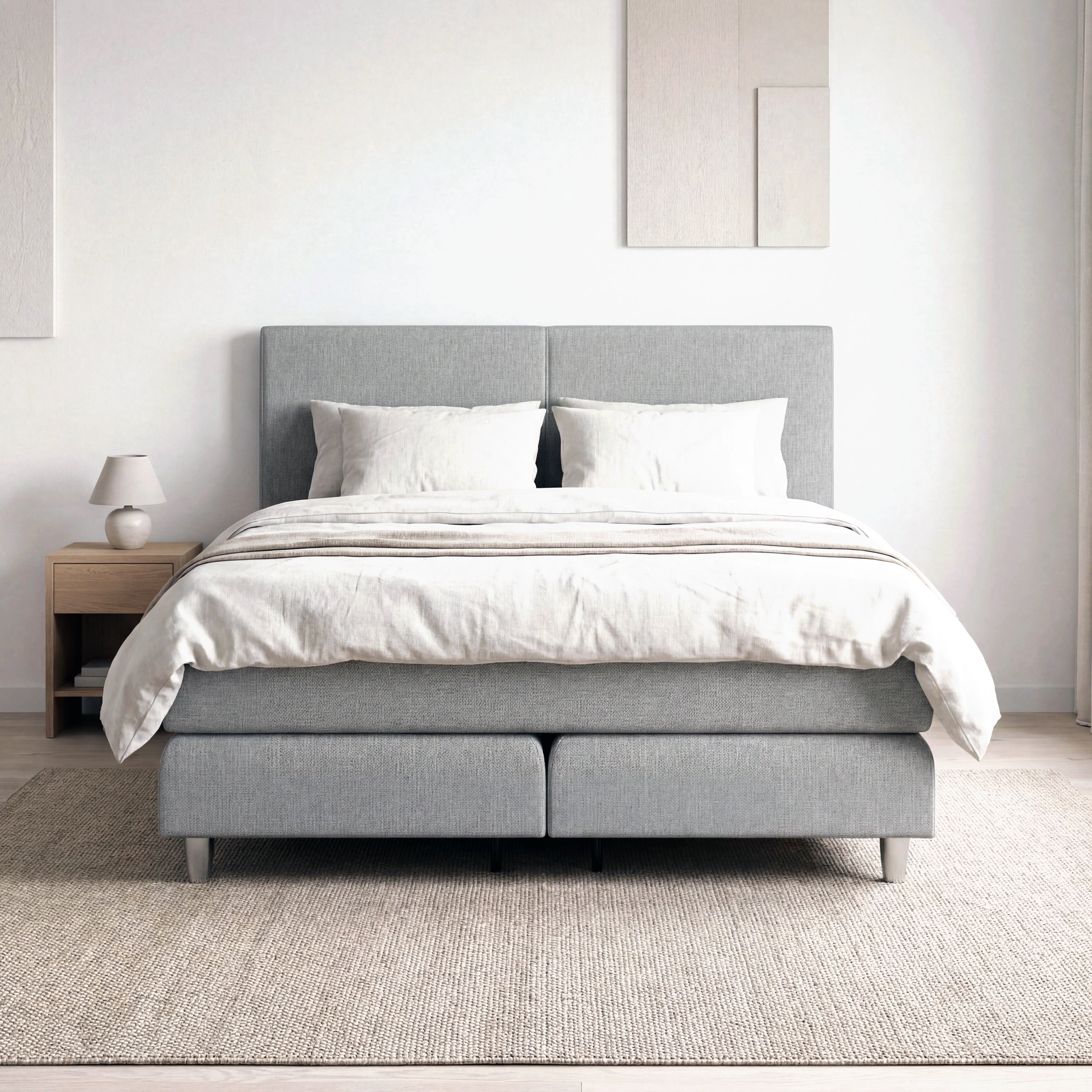 Boxspringbett 180x200 Stockholm Frontale Aufnahme