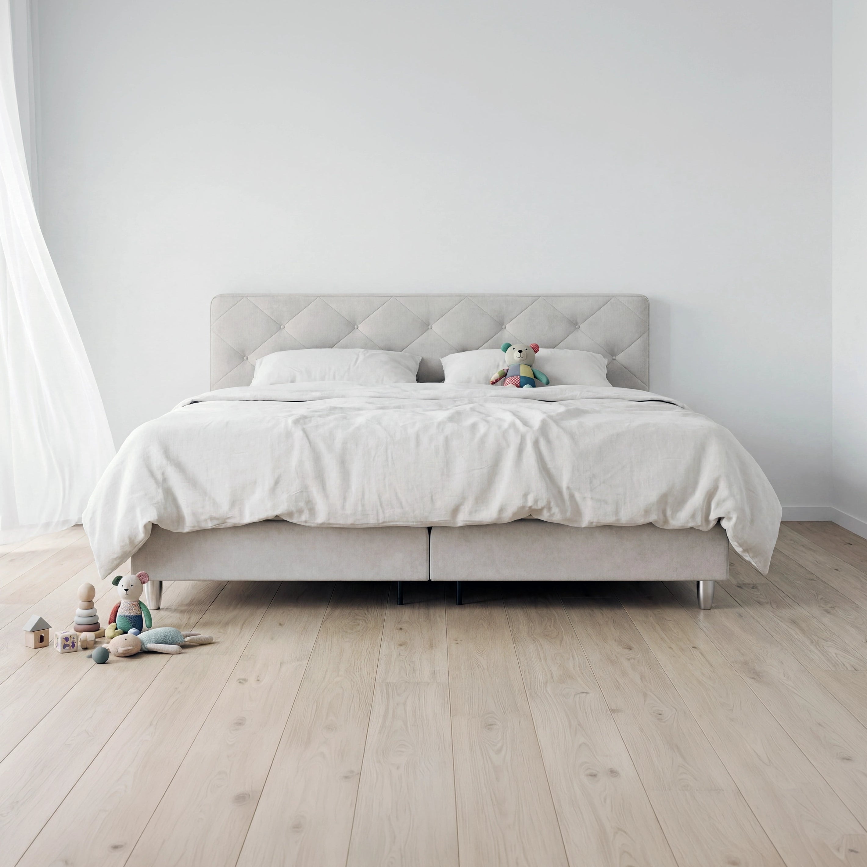 Familien-Boxspringbett york button