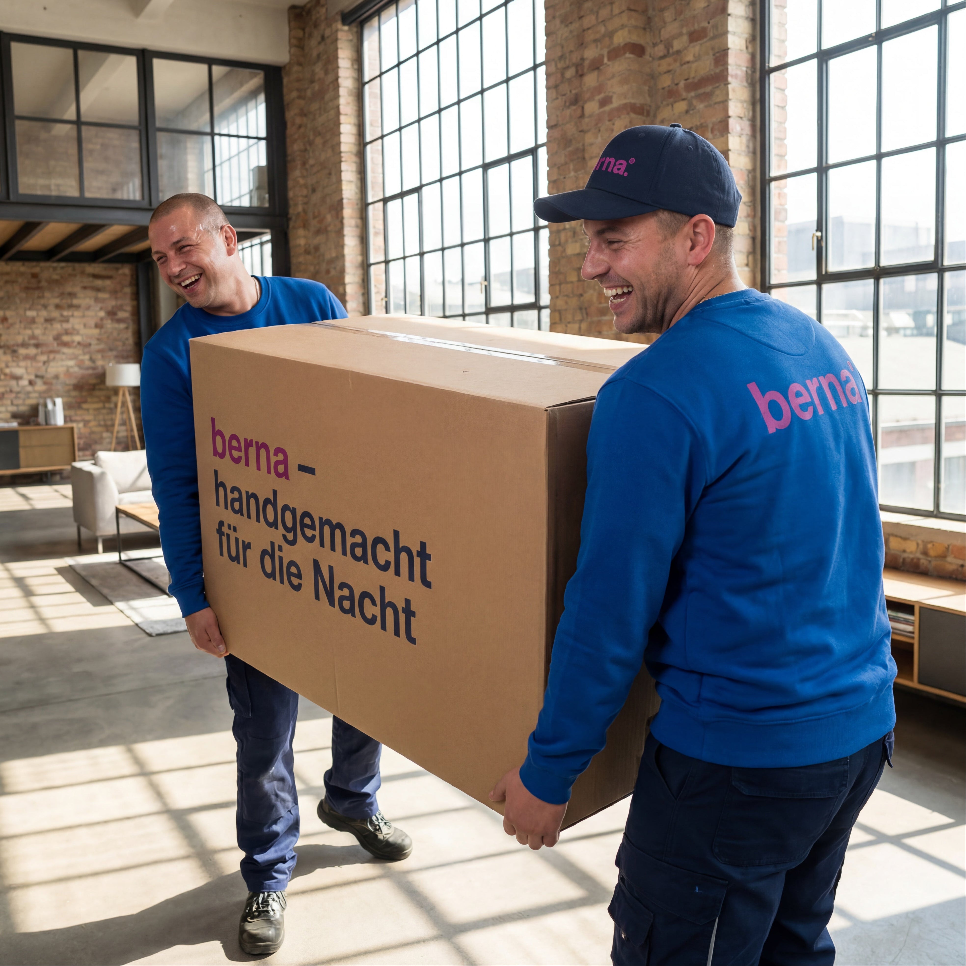 Lieferung, Aufbau und Altbettmitnahme – berna – world of sleep