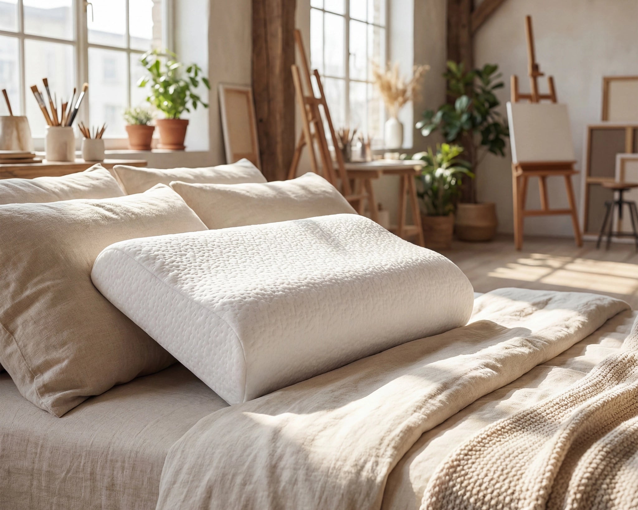 berna Nackenstuetzkissen "ergo" 2026 auf Bett