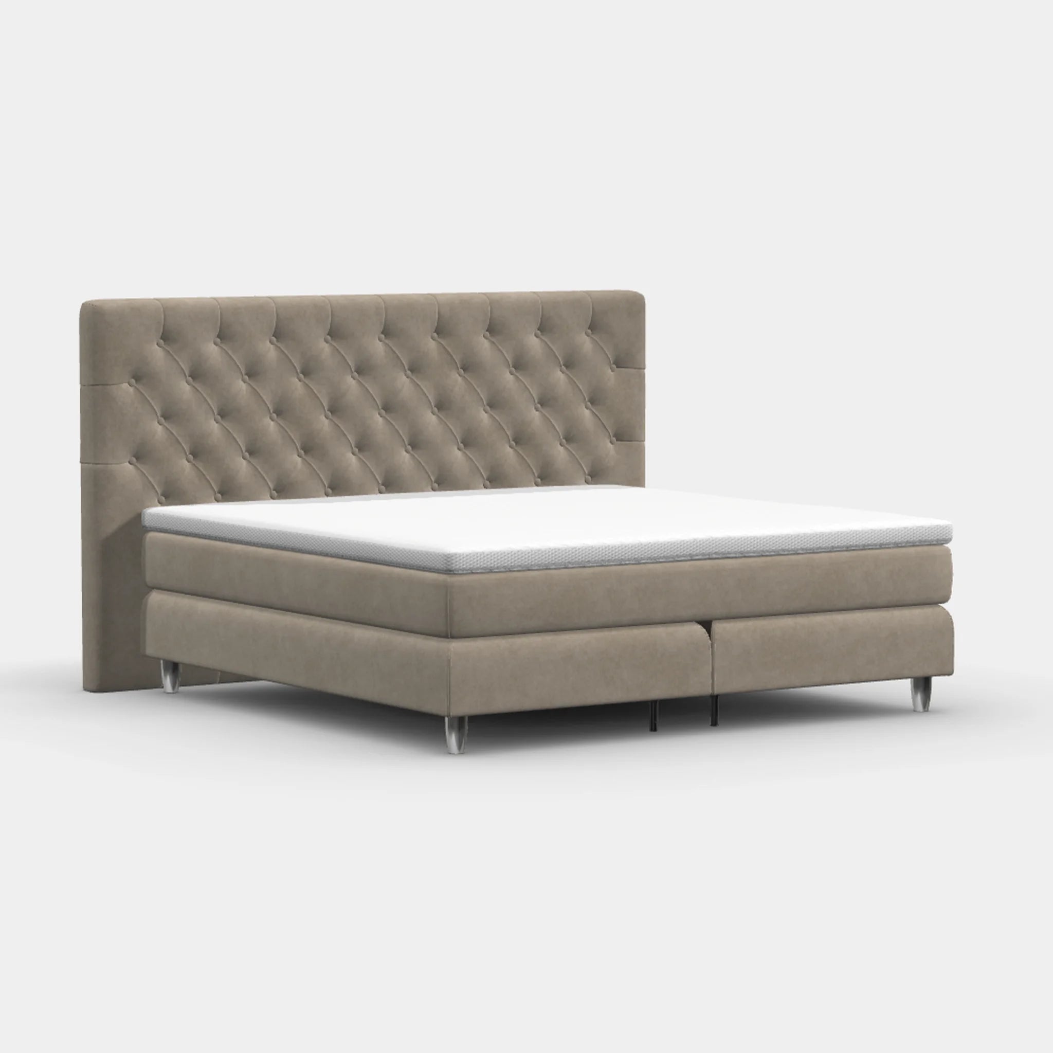 Boxspringbett 200 x 200 cm – Chesterfield