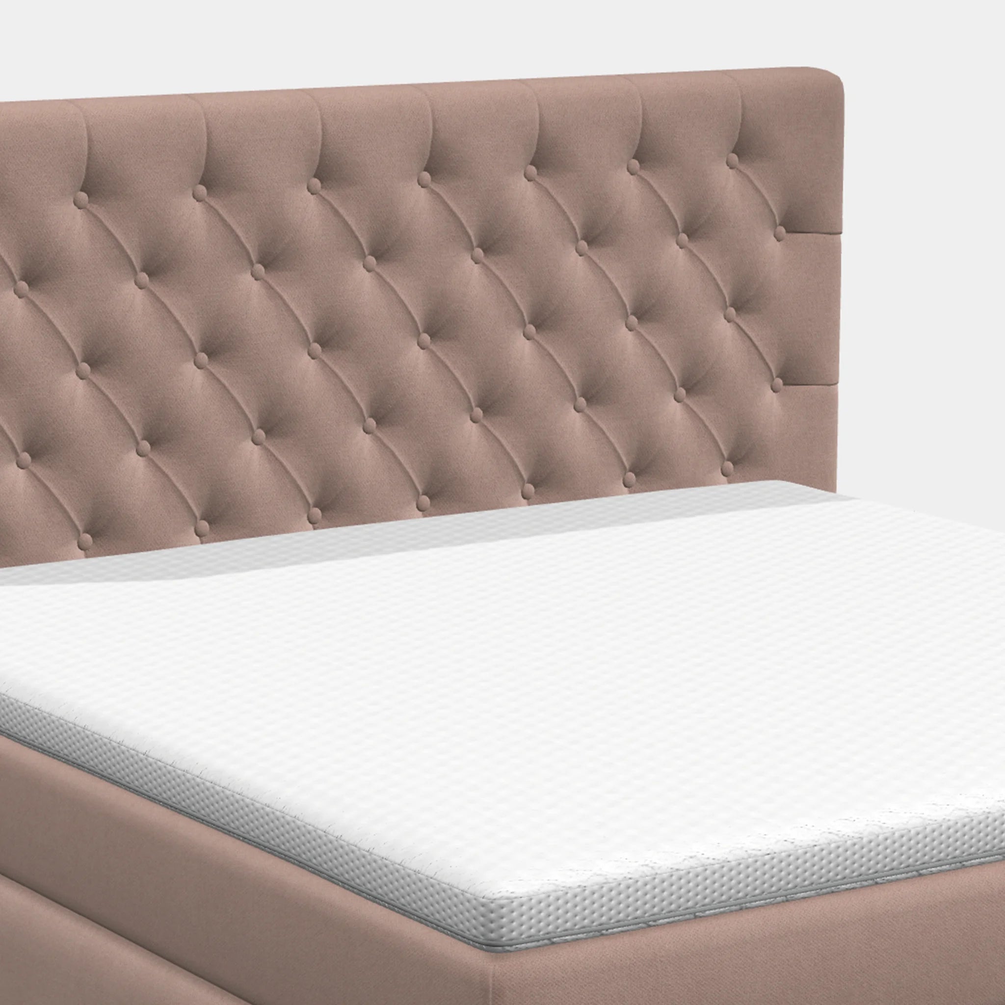 Boxspringbett 200 x 200 cm – Chesterfield