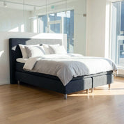 Aktions-Boxspringbett – Dunkelgrau